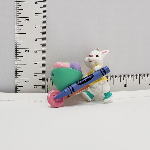 1996 Hippity-Hop Delivery Crayola Crayon Handcrafted Keepsake Easter Ornament - Picture 5 of 5